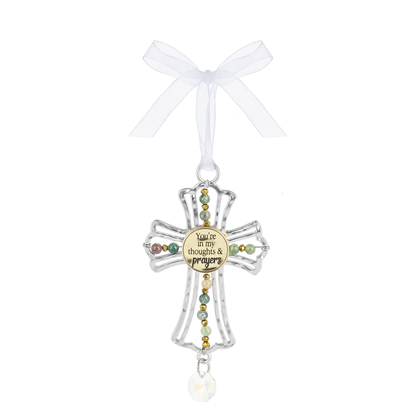 Cross Ornament- You're in my thoughts and prayers