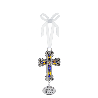 Cross Ornament- May God Bless You