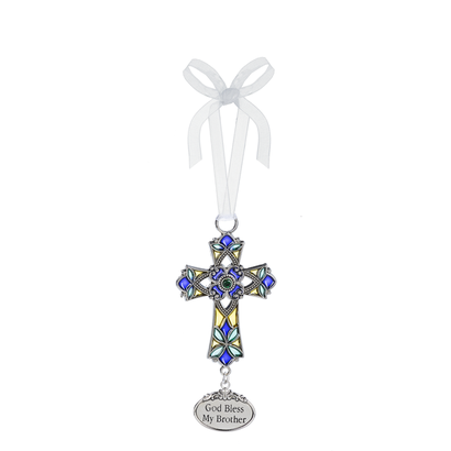 Cross Ornament- God Bless My Brother
