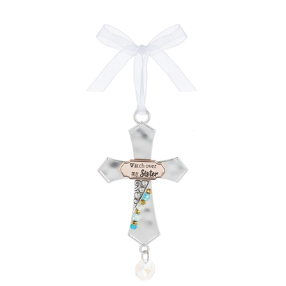 Cross Ornament- Watch over my sister