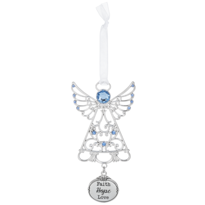 Angel Ornament, Faith Hope and Love