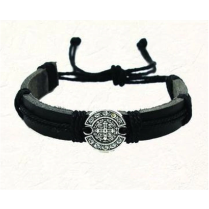 Black St. Benedict Slip Knot Bracelet