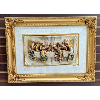 Framed Last Supper, 21.5x29.5