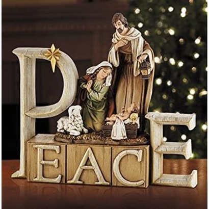 Peace Nativity, 8.25"