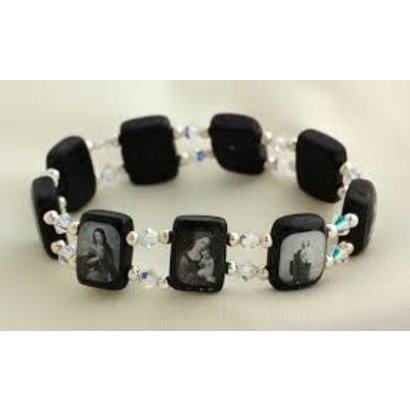 Brazilian Wood Bracelet, Swarovski Crystals