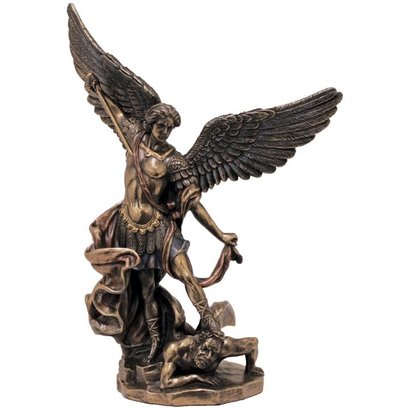 St. Michael, 8", Cold Cast Bronze