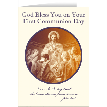 Catholic Greetings Cards: First Holy Communion