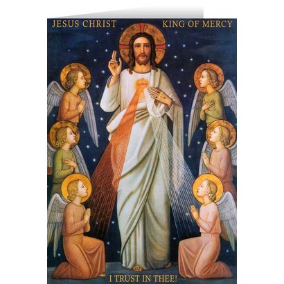 King of Mercy Greeting Card
