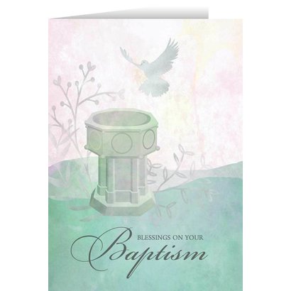 Blessings On Your Bpatism Greeting Card