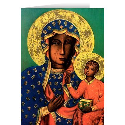 Blank Greeting Card: Our Lady of Czestochowa