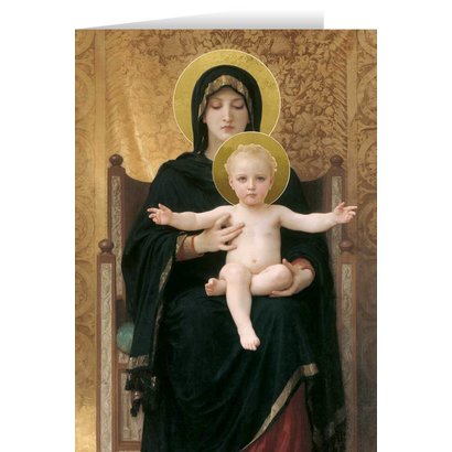 Virgin and Child Greeting Card