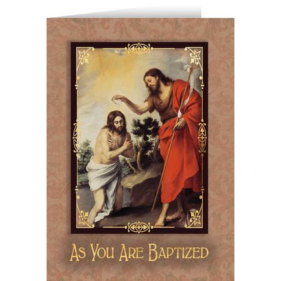 As You are Baptized Greeting Card
