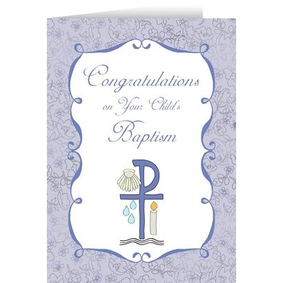 Childs Baptism Greeting Cards