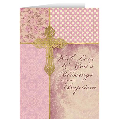 Baptism Granddaughter Greeting Card