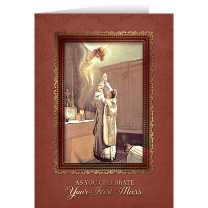 First Mass Ordination Blank Greeting Card