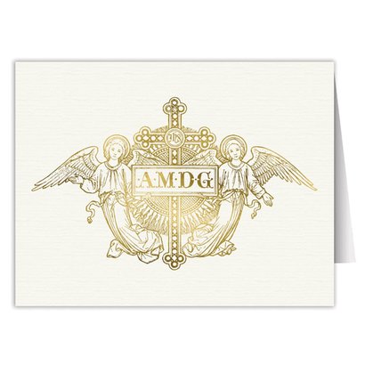 Ad Maiorem Dei Gloriam Angles Blank Note Card Pack of 6