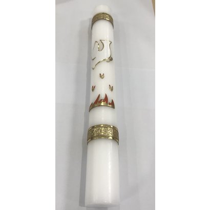 Confirmation Dove Candle 12.75x1.5"