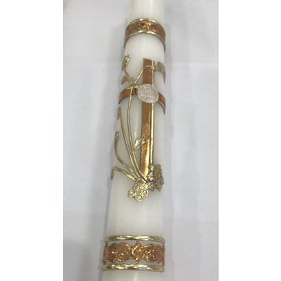 FC Candle Gold Cross 12"