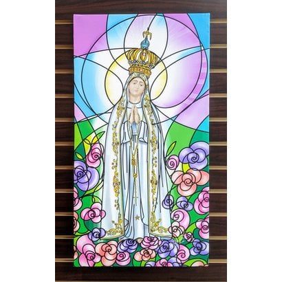 Our Lady of Lourdes, 16x30