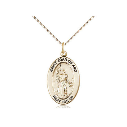 14kt Gold - GF Joan of Arc OVL Medal