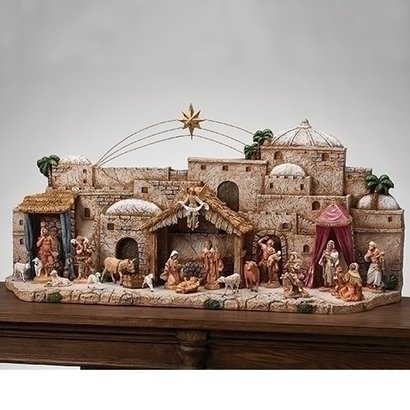 41"W Fontanini Bethlehem Town Display