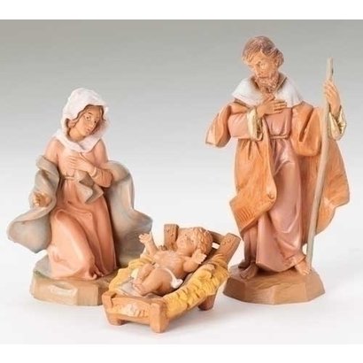 5" Scale Fontanini 3 Pc Set of Holy Family