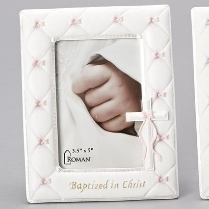 7"H Baptism Frame for a Girl 3.5X5