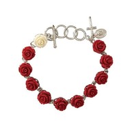 Rose Rosary Bracelet
