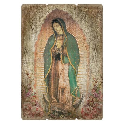 Large Format Our Lady Of Guadalupe Pallet Sign