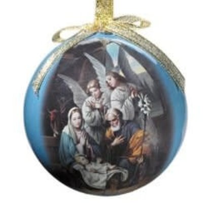 Blessed Art Thou Decoupage Ornament single