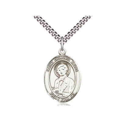 St. Dominic Savio, 1 x 3/4, SS, 24" SS Chain