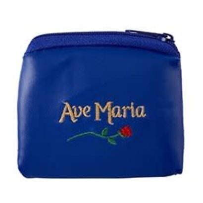 Ave Maria Floral Rosary Case