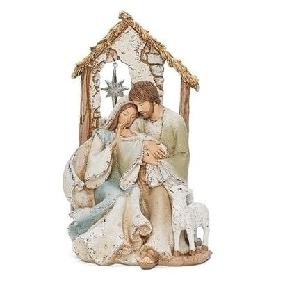 Holy Family With Star In Window 9.25"