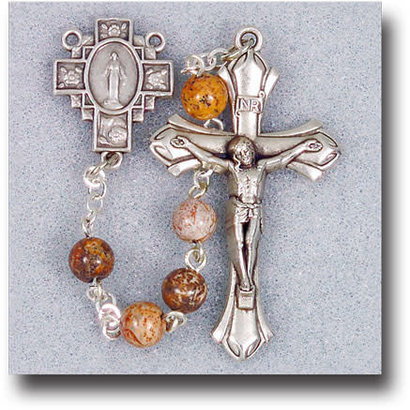 6mm Jasper Bead Rosary