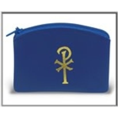 blue rosary case
