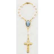 Our Lady of the Highway Auto Rosary, Imitation Pearl Bead
