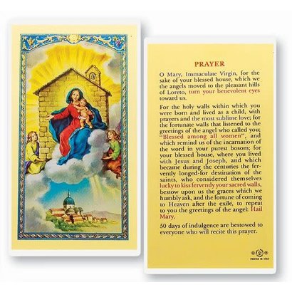 O.L. of Loreto House Prayer Holy Card