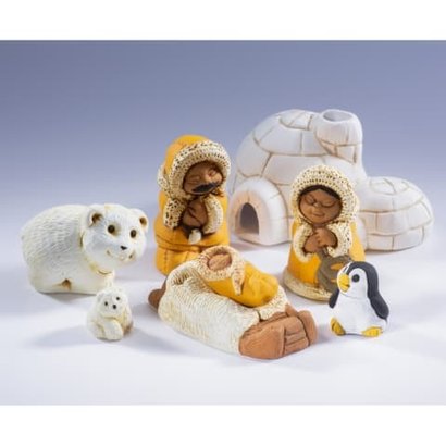 Polar Small Ceramic Nativity