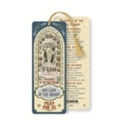 Our Lady Of The Rosary Laminated Bookmark with Tassel