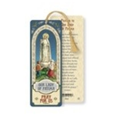 Our Lady of Fatima Laminated Bookmark with Tassel