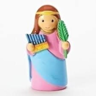3.25"H St. Cecilia Figure