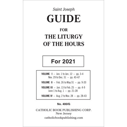Liturgy Of The Hours Guide For 2021