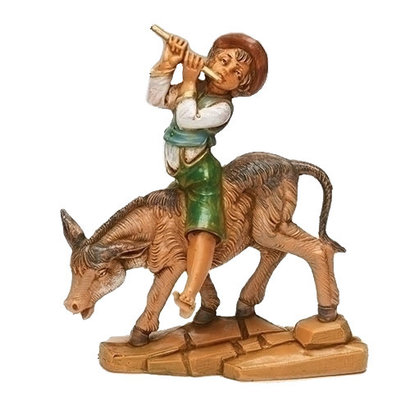 Fontanini Dominic Boy with Donkey 5" Scale Nativity Figurine
