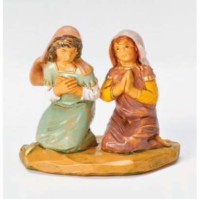 5 inch scale Junia and Eve Kneeling Figure, Fontanini