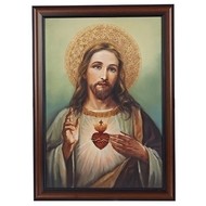 Sacred Heart of Jesus,  20"W x 27'H Art Frame