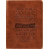 Be Strong and Couragous Brown Journal