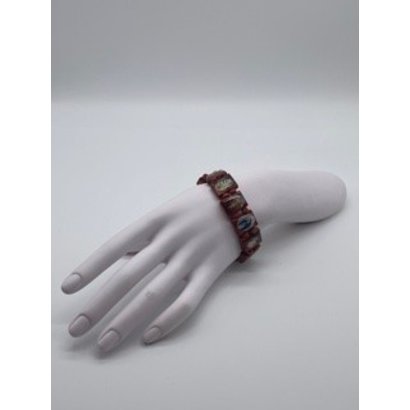 Brown Wooden Stretch Saints Bracelet
