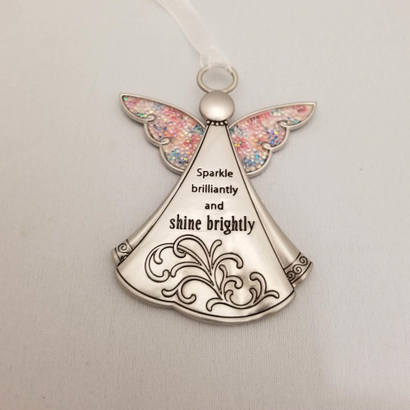 Angel Ornament, "Sparkle Brilliantly & Shine Brightly"