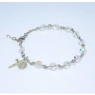6mm Swarovski Crystal Rosary Bracelet