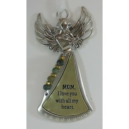Angel Ornament- Mom, I Love You with all my heart